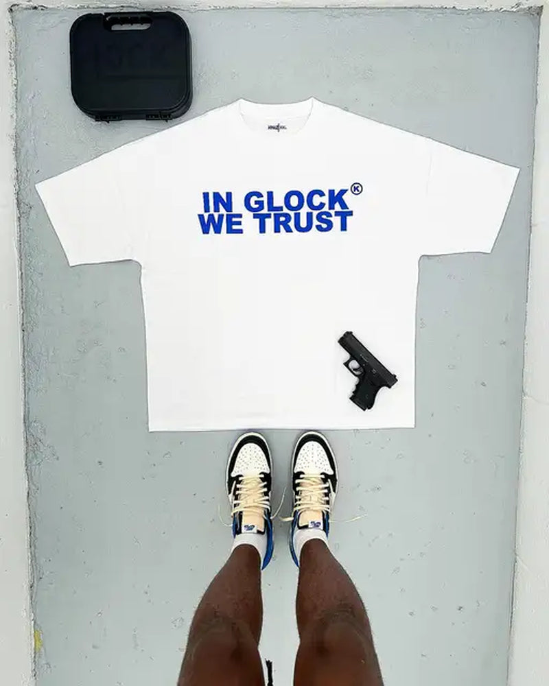 IN GLOCK WE TRUST Oversized Shirt  