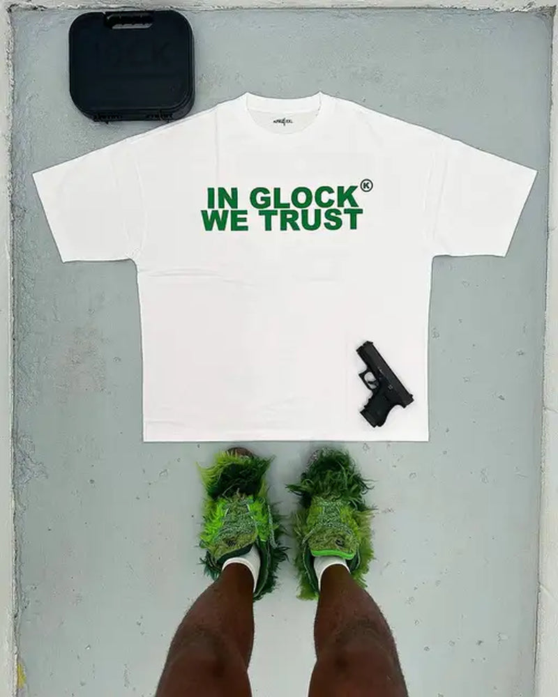 IN GLOCK WE TRUST Oversized Shirt  