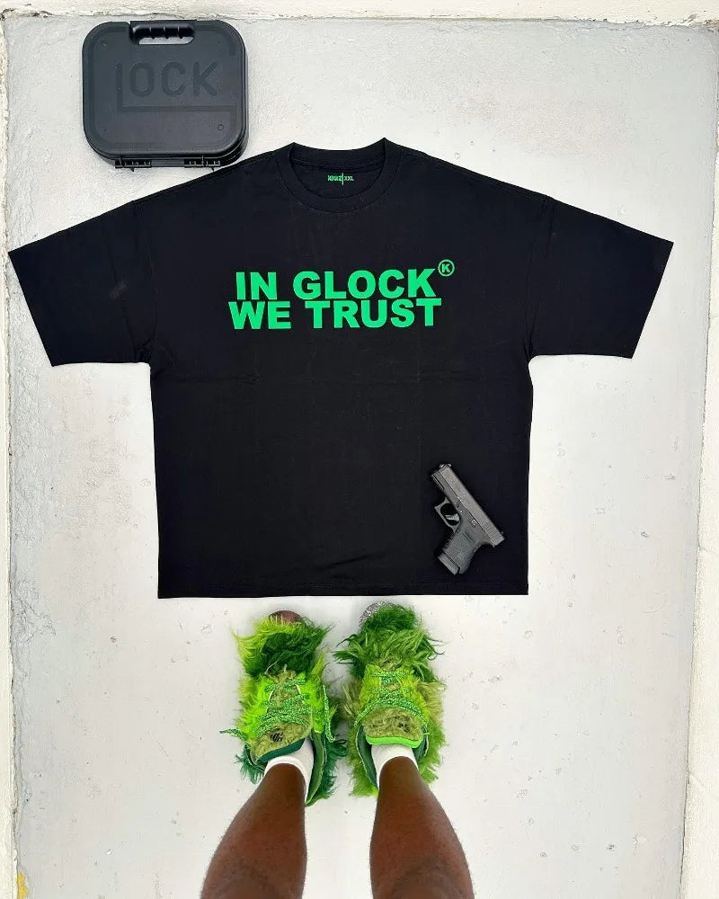 IN GLOCK WE TRUST Oversized Shirt  