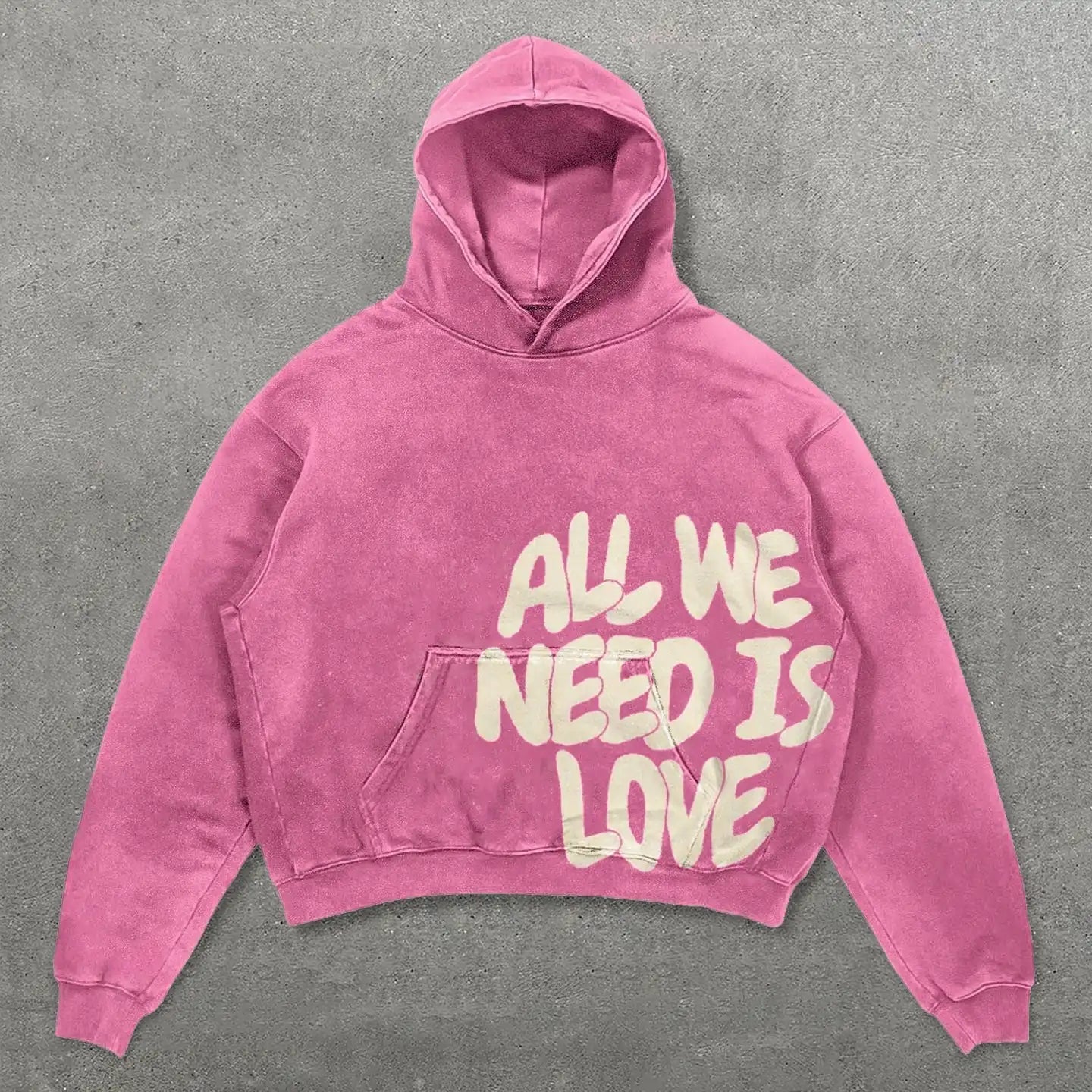 ALL WE NEED IS LOVE/MONEY Oversized Unisex Hoodie